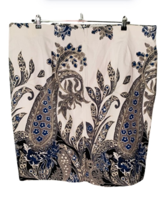 Lane Bryant Dresses & Skirts - Lane Bryant The Modernist Collection Paisley Midi Skirt Blue Black White Size 28